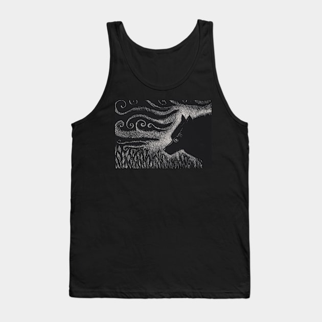 Black Shuck Tank Top by Keenart